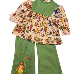 The McDonald's Fashionland 70s Vintage Kids Outfit Size 5